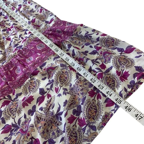 Ba&sh YSEE Purple Floral Print Woven Lightweight Summer Midi Dress, 1/4 - Picture 8 of 15